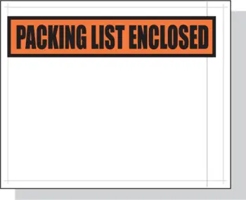 4.5 x 5.5 Packing List Envelopes