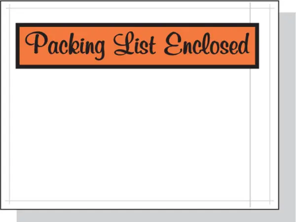 4.5 x 6 Packing List Envelopes 