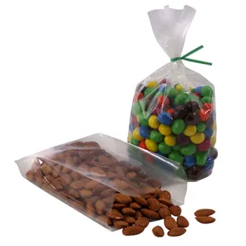 5.25 x 3 x 13 Clear Gusseted Polypropylene Bags 1.5 mil