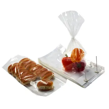 11 x 18+4BG Clear Wicketed Bread Bags 1 mil, 4" Bottom Gusset