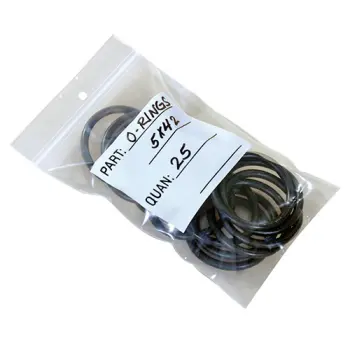 6 x 8 Reclosable Parts Bags w/White Block 4 mil